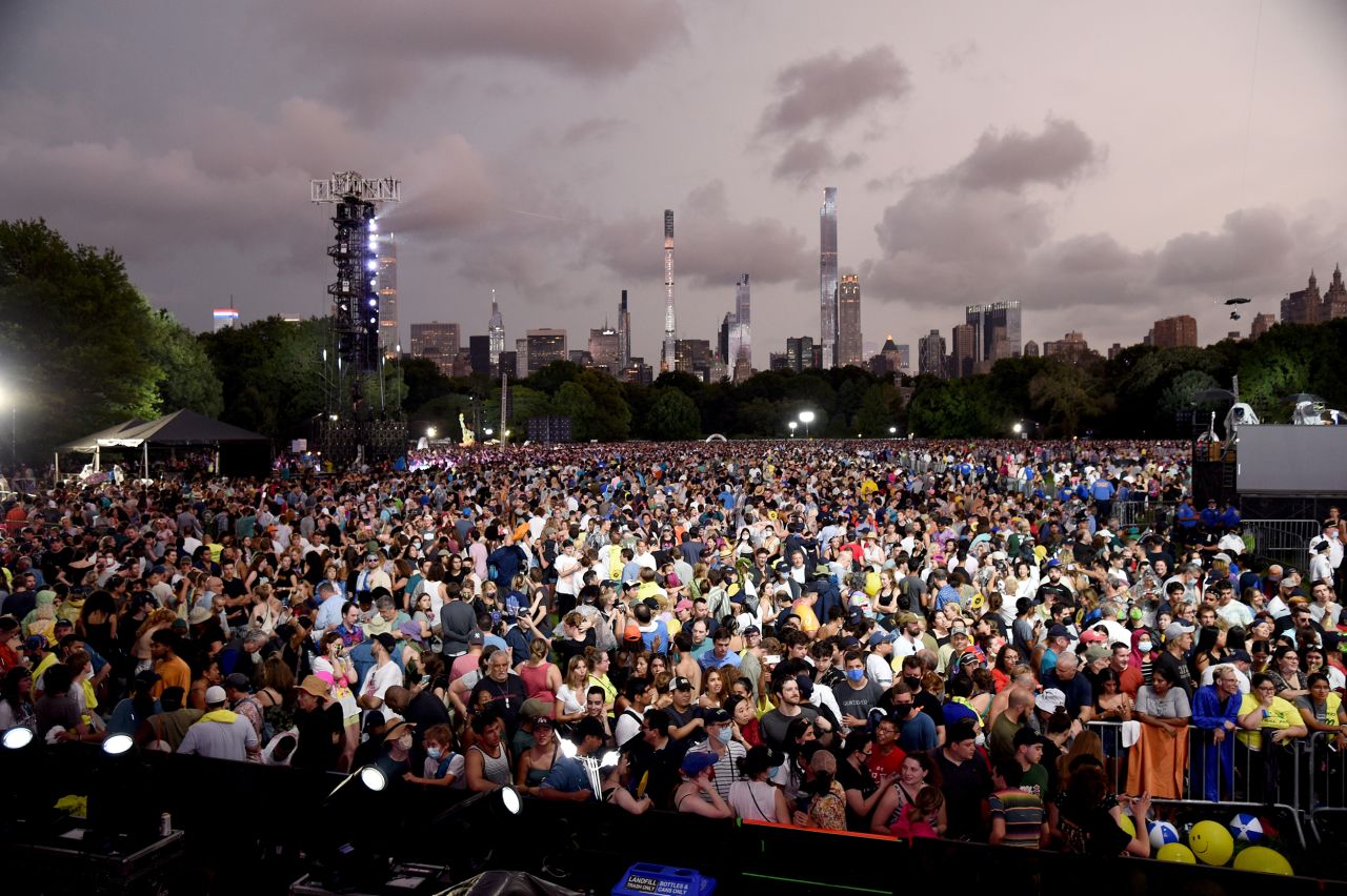 A view of the crowd during the concert.