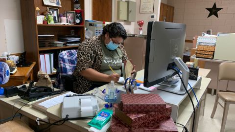 Vicky Zapata, who works for the city, has helped lead prayer vigils for Covid-19 victims and organize food deliveries for those in quarantine. Her close friends, Carla and Sammy Balderas, both got infected with Covid-19 in August.