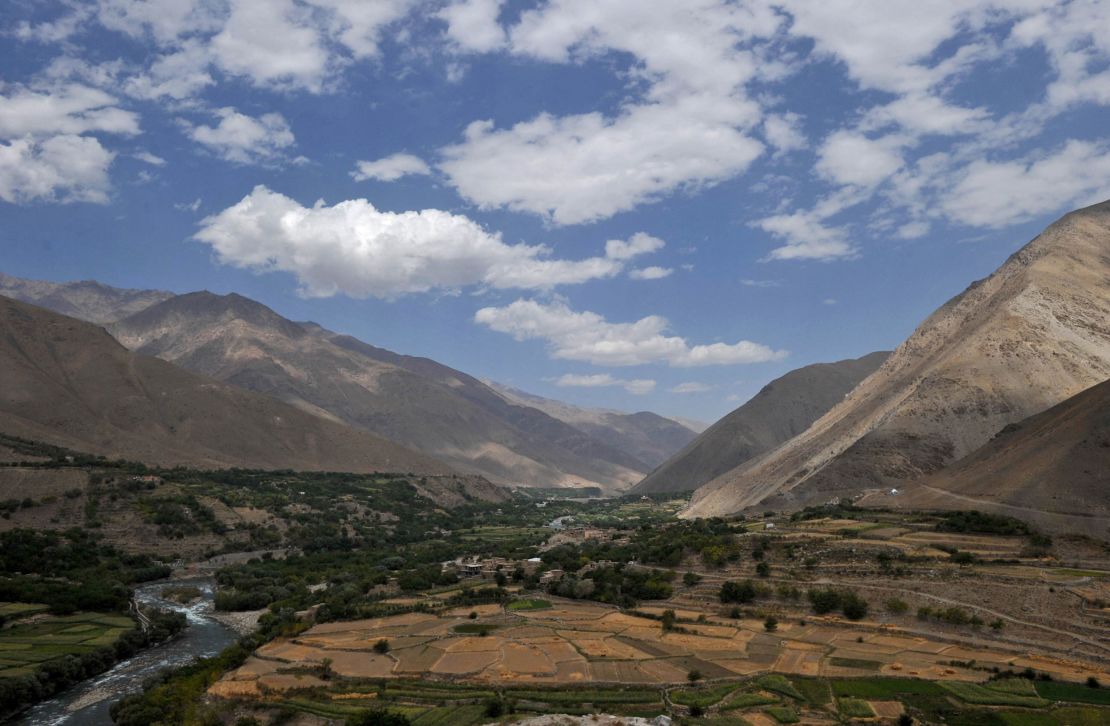 A general view of Panjshir valley as seen from Ahmad Shah Massoud's grave, on the 10th anniversary of Massoud's assassination, in Saricha, on September 9, 2011.