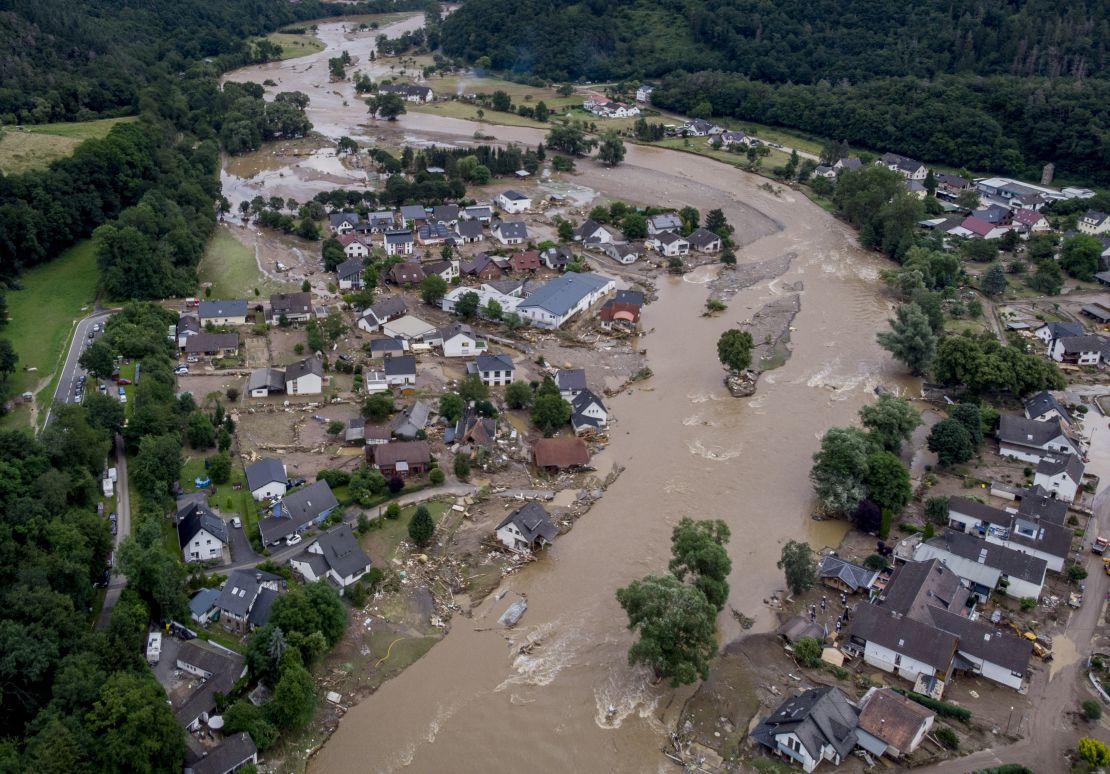 The Ahr River in Insul, Germany, on July 15, 2021 after heavy rainfall. 