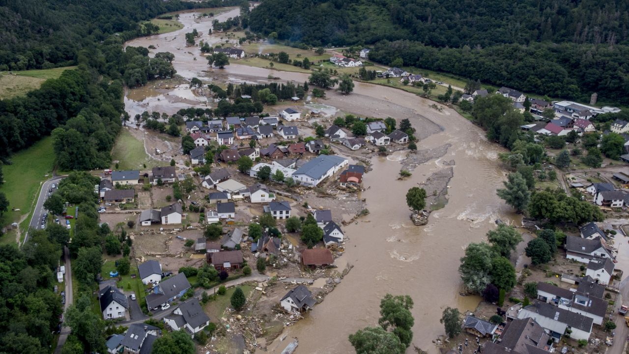 The Ahr River in Insul, Germany, on July 15, 2021 after heavy rainfall. 
