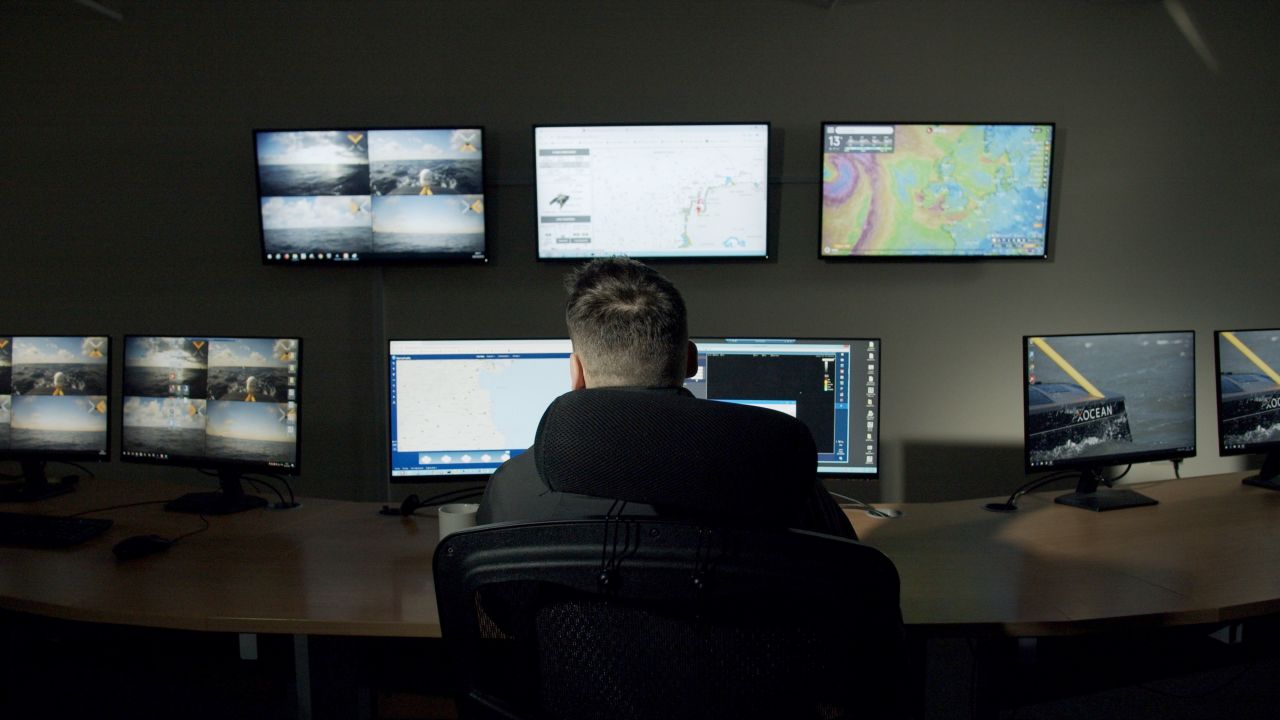 The vessel sends real time images and situational data to XOCEAN's control room.