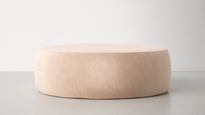 Extra large round ottoman store with storage