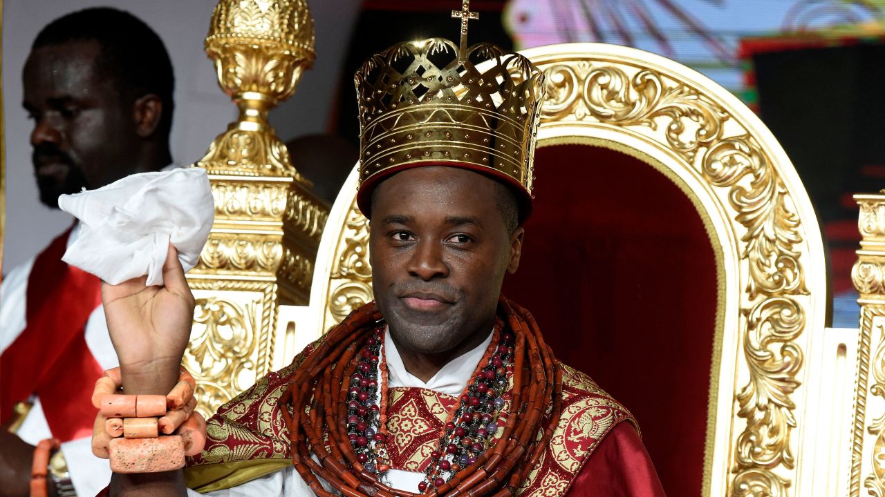 A new king was crowned in Nigeria's oil rich Delta region and young