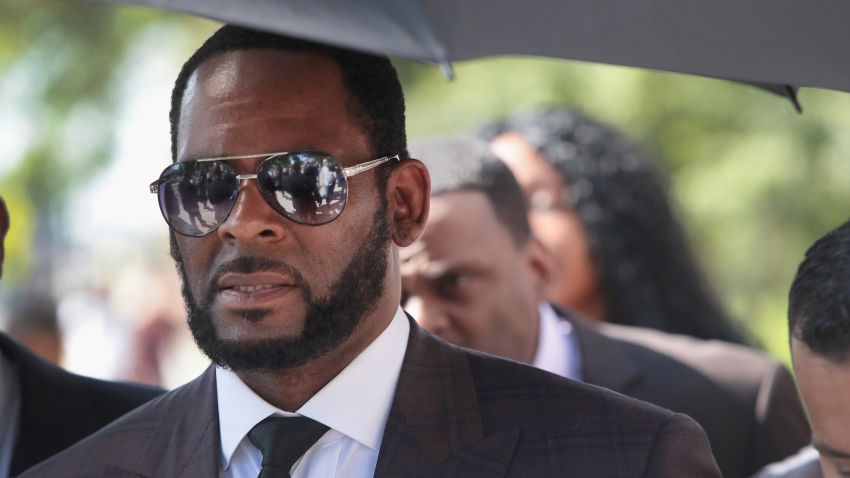 R&B singer R. Kelly leaves the Leighton Criminal Courts Building following a hearing on June 26, 2019 in Chicago, Illinois. Prosecutors turned over to Kelly's defense team a DVD that alleges to show Kelly having sex with an underage girl in the 1990s. Kelly has been charged with multiple sex crimes involving four women, three of whom were underage at the time of the alleged encounters.