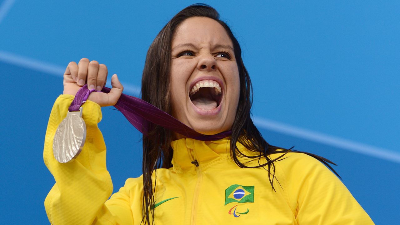 Edênia Garcia of Brazil is one of at least 30 athletes competing in the Tokyo Paralympics who identifies as LGBTQ. 