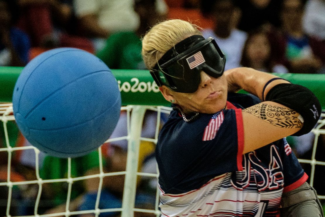 Asya Miller is a Paralympics veteran who's won gold in goalball. 