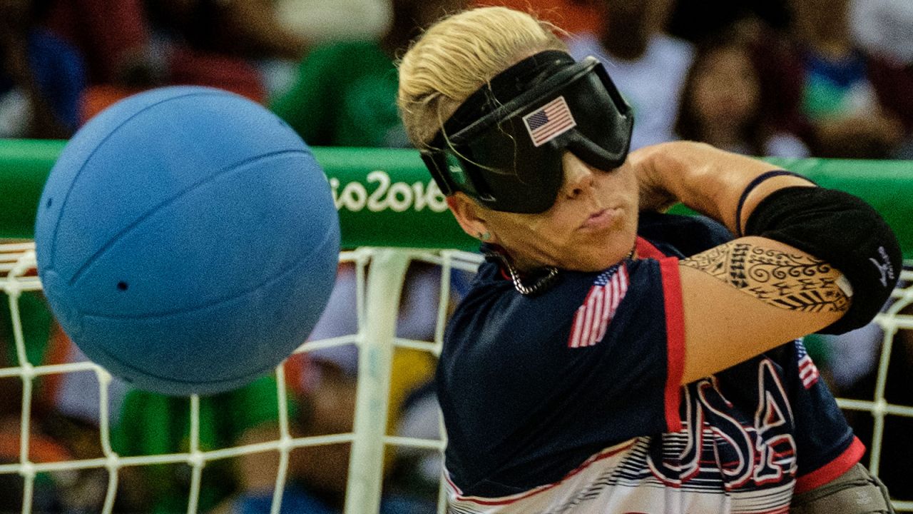 Asya Miller is a Paralympics veteran who's won gold in goalball.
