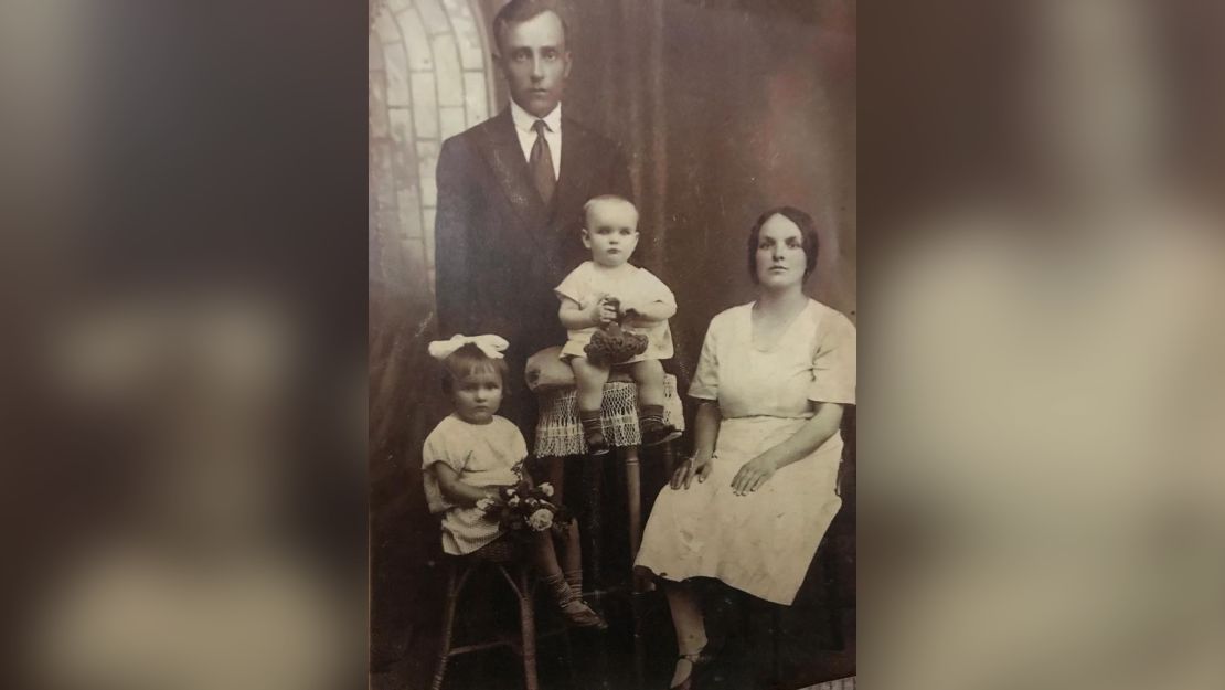 Stanislaw Jurzyk Senior and his wife Helena, with their daughter Alina and baby son, also named Stanislaw 

Courtesy Karolina Jurzyk