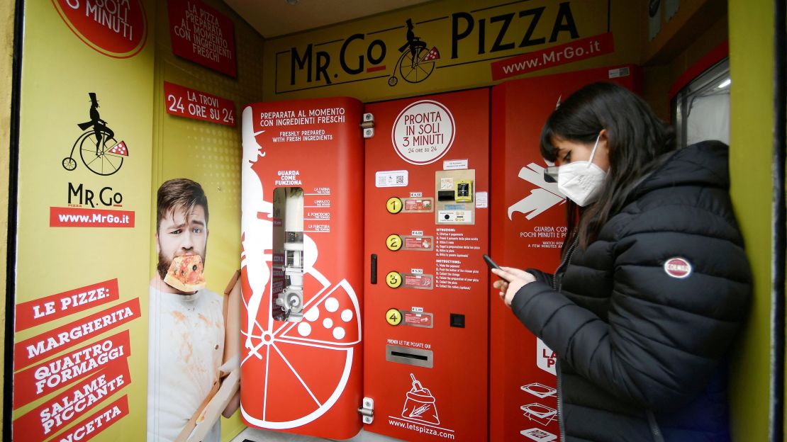 Owner Massimo Bucolo trained as a pizzaiolo before opening the vending machine.