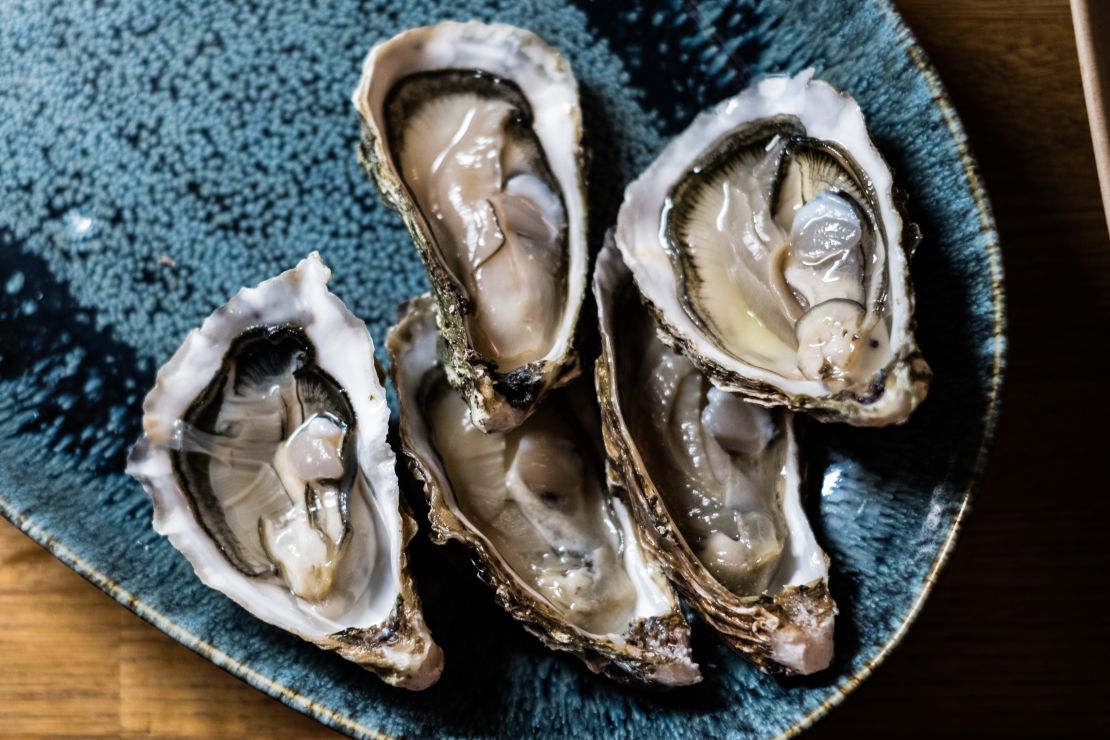Oysters are fairly high in omega-3s.