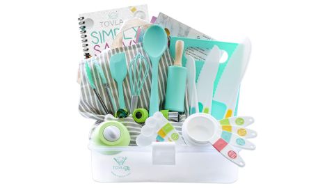 Tovla Jr. Kids' Cooking and Baking Gift Set With Storage Case