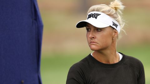 Nordqvist looks on during the third round of the 2020 Women's PGA Championship.