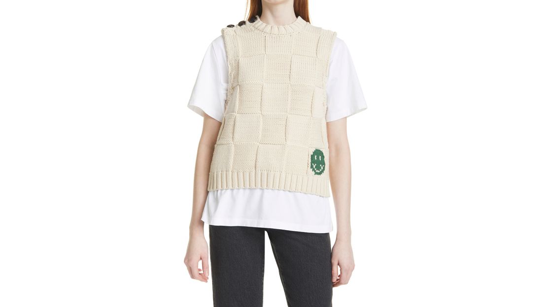 Ganni Intarsia Sweater Vest