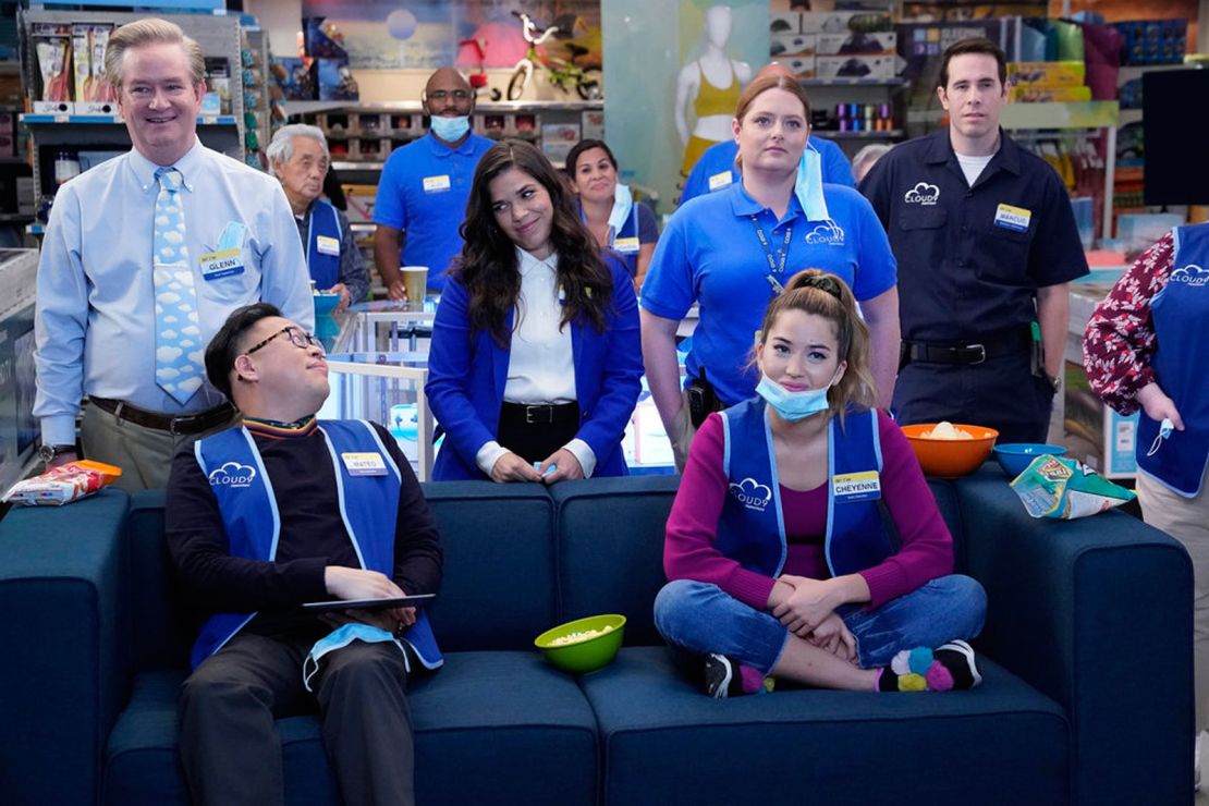 A still from season six of "Superstore," which explored how coronavirus impacted the show's characters.
