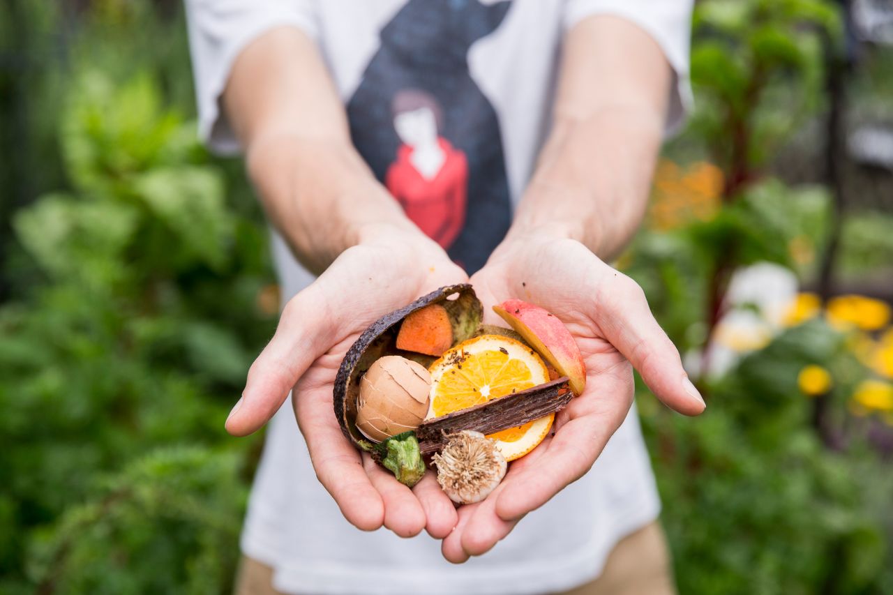 <a href="https://sharewaste.com/" target="_blank" target="_blank">ShareWaste</a> connects those who want to get rid of food scraps sustainably with composting operations, helping users find eco-conscious solutions for organic waste in their area. Compost <a href="https://www.epa.gov/recycle/composting-home" target="_blank" target="_blank">enriches</a> soil quality and helps it stay moist -- even a small amount of compost in the upper layer of soil helps retain up to <a href="https://www.rcbc.ca/files/u6/RCBC%20Composting.pdf" target="_blank" target="_blank">27,000</a> gallons of water per acre.