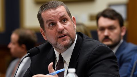 Matthew Masterson testifies on election security before the House Judiciary Committee hearing on Capitol Hill in Washington, on October 22, 2019.