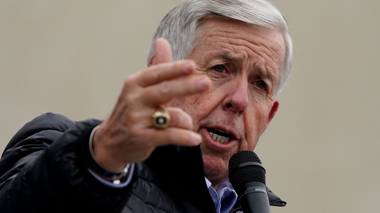 A controversial gun rights law signed by Missouri Gov. Mike Parson has taken a toll on gun investigations. (AP Photo/Charlie Riedel)
