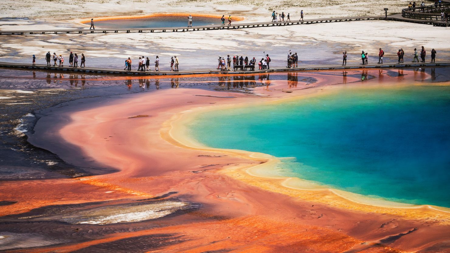 A woman was sentenced to seven days in jail for walking on thermal features in Yellowstone National Park 