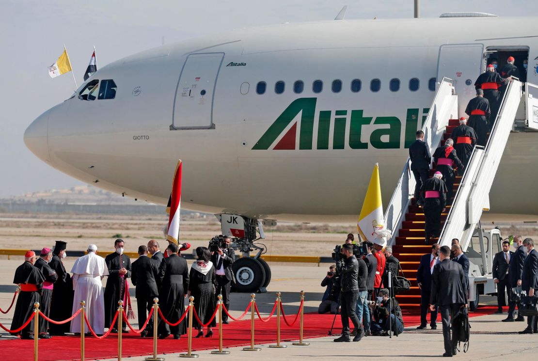 Popes have been regular passengers on Alitalia since the 1960s.