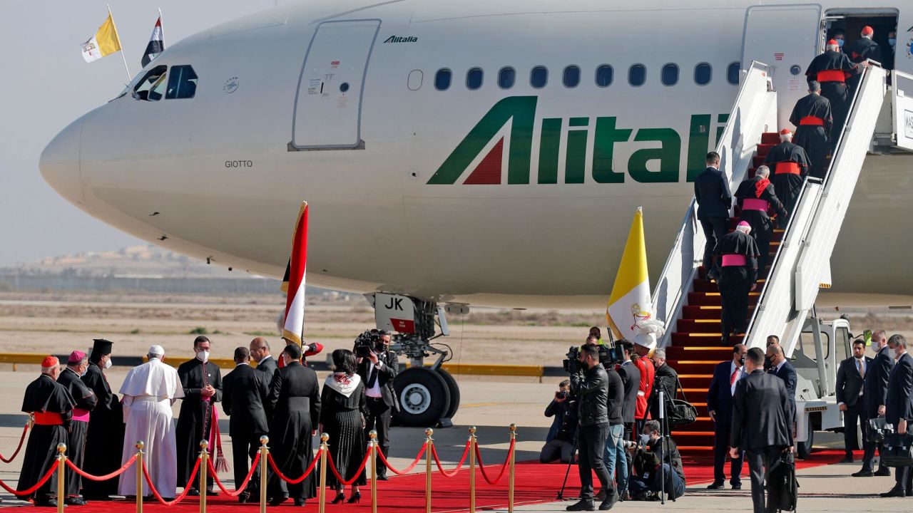Popes have been regular passengers on Alitalia since the 1960s.