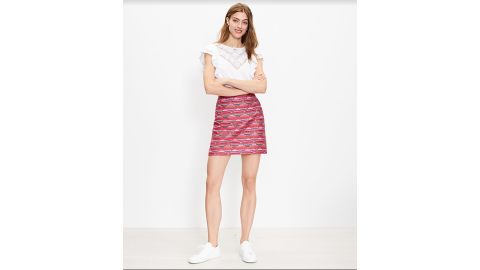 Ikat Jacquard Miniskirt