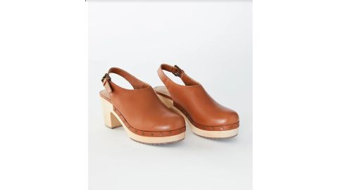 Slingback Leather Clogs