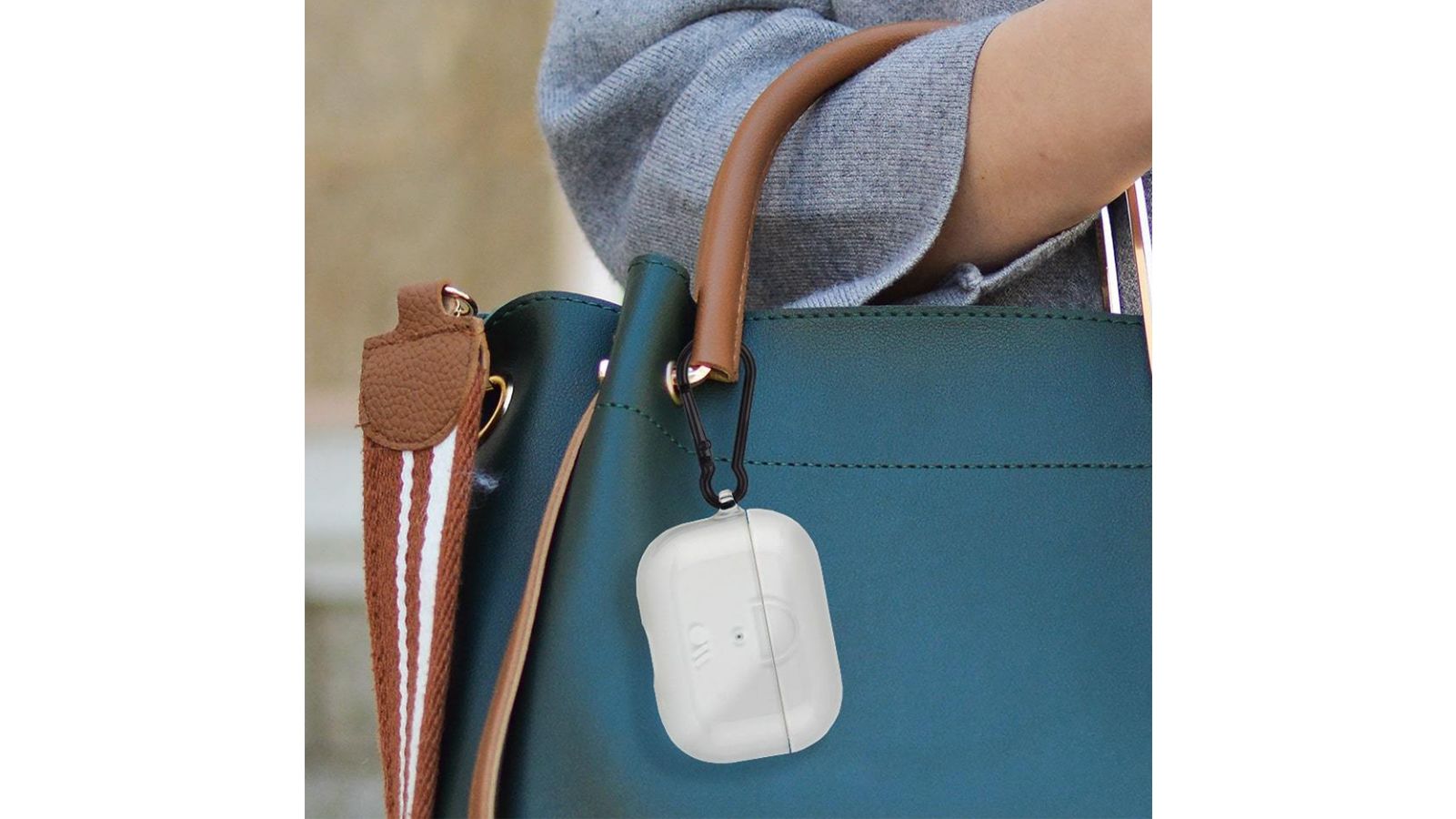 Luxury Hard Purse Case for AirPods Pro with Strap Enhance Edge Protection