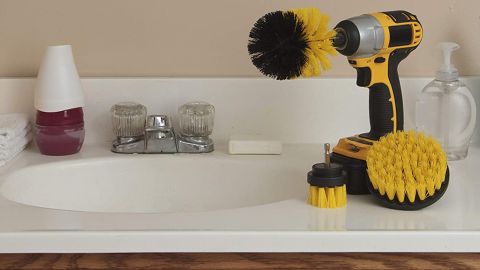 Drill brush Multi-function scrubber