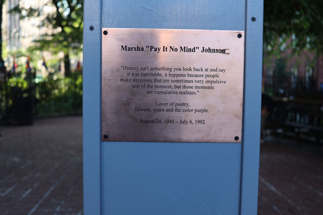 The plaque on Johnson's bust remembers her as a lover of poetry, flowers, space and the color purple.