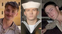 U.S. Marine Daegan Page, US Navy corpsman Maxton Soviak and US Marine Rylee McCollum were killed in Thursday's Kabul bombing.
