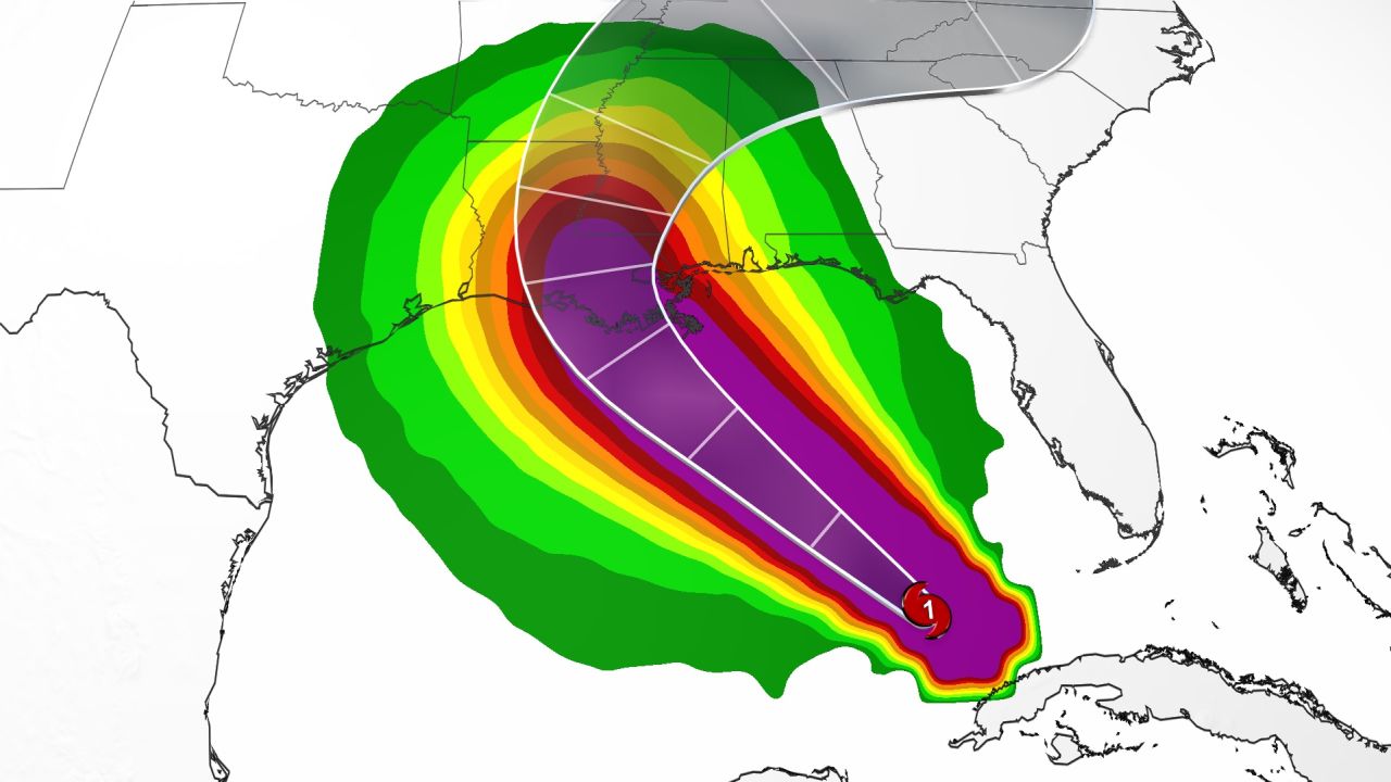 weather hurricane ida tropical storm wind probability 08282021