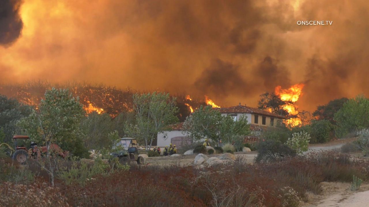 The Chaparral Fire is raging in Southern California.