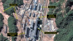 YONGBYON, NORTH KOREA - Close-up of Radiochemical Laboratory complex, March 2, 2021.