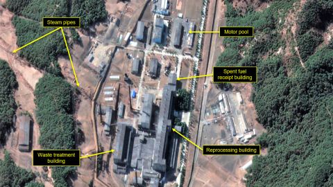 Yongbyon's  radiochemical laboratory complex is seen in this satellite image taken on March 2.