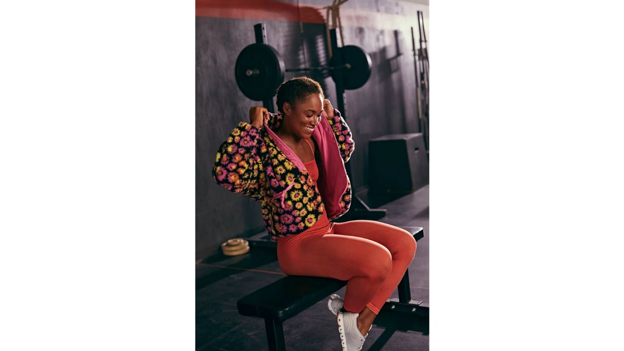 Printed Hit The Slopes Fleece Jacket