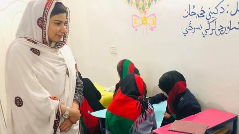 Pashtana Durrani, the founder and executive director of Learn, a nonprofit organization focused on education and women's rights
