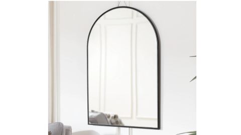 Home Decorators Collection Medium Arched Black Classic Accent Mirror 