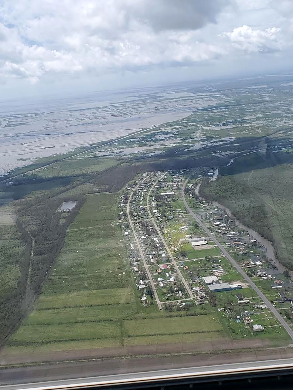 Rep. Garret Graves of Louisiana took this photo while on an aerial tour Monday of Port Fouchon.