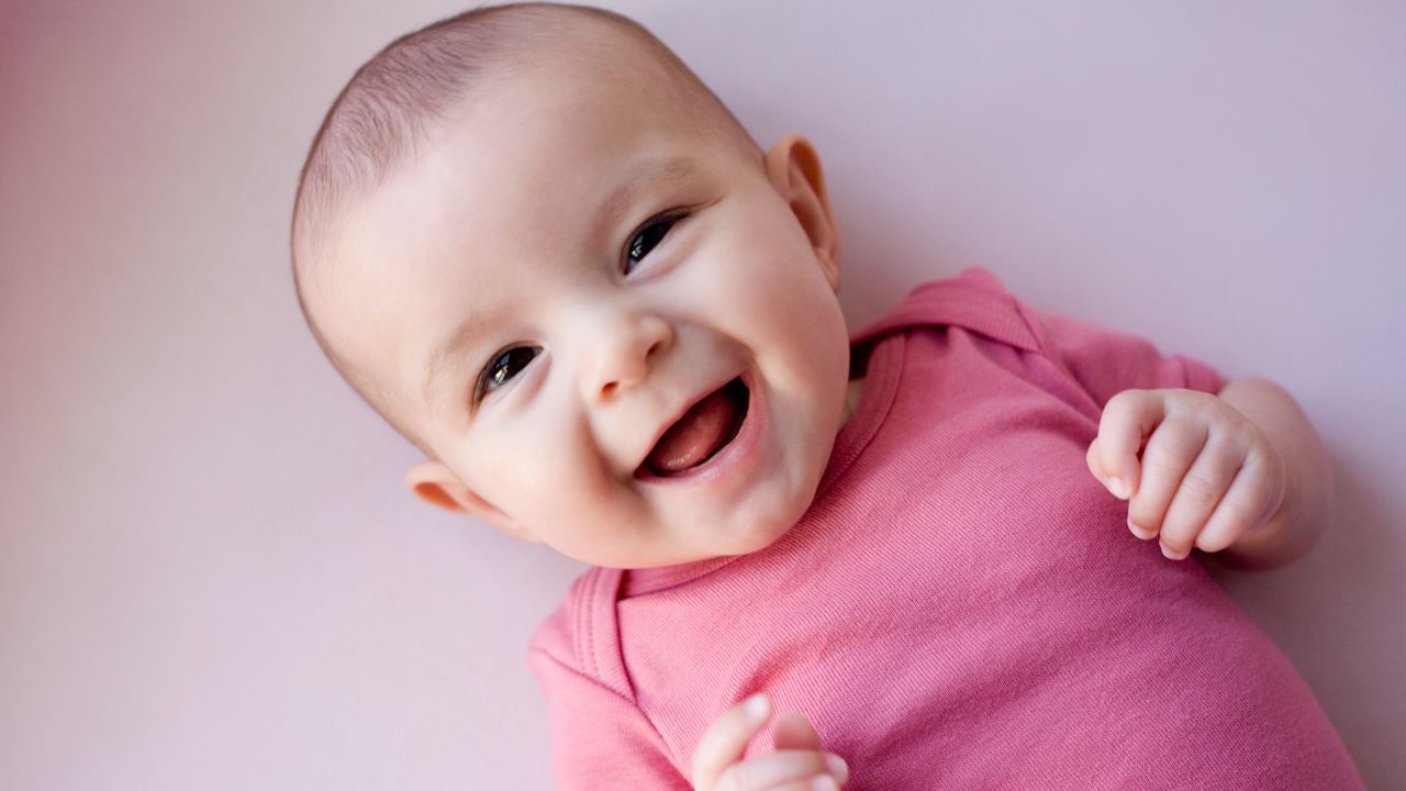 Researchers found that infants laugh in a similar pattern to great apes.