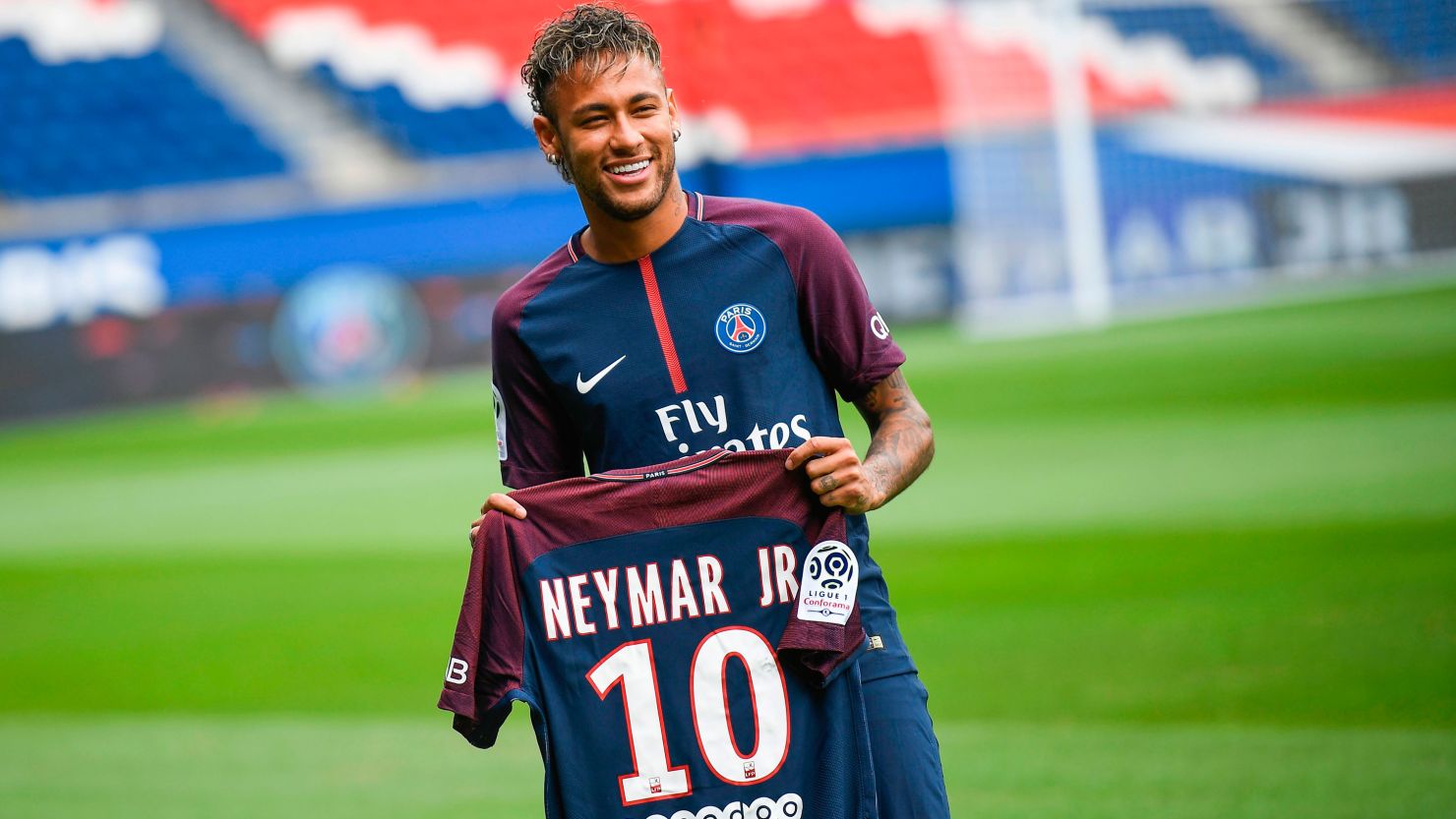 Spending on international transfer fees over the last decade, a study by world governing body FIFA said. The most spent on a player was Paris Saint-Germain's €222 million ($262.45 million) deal to bring Neymar (right) from Barcelona in 2017.