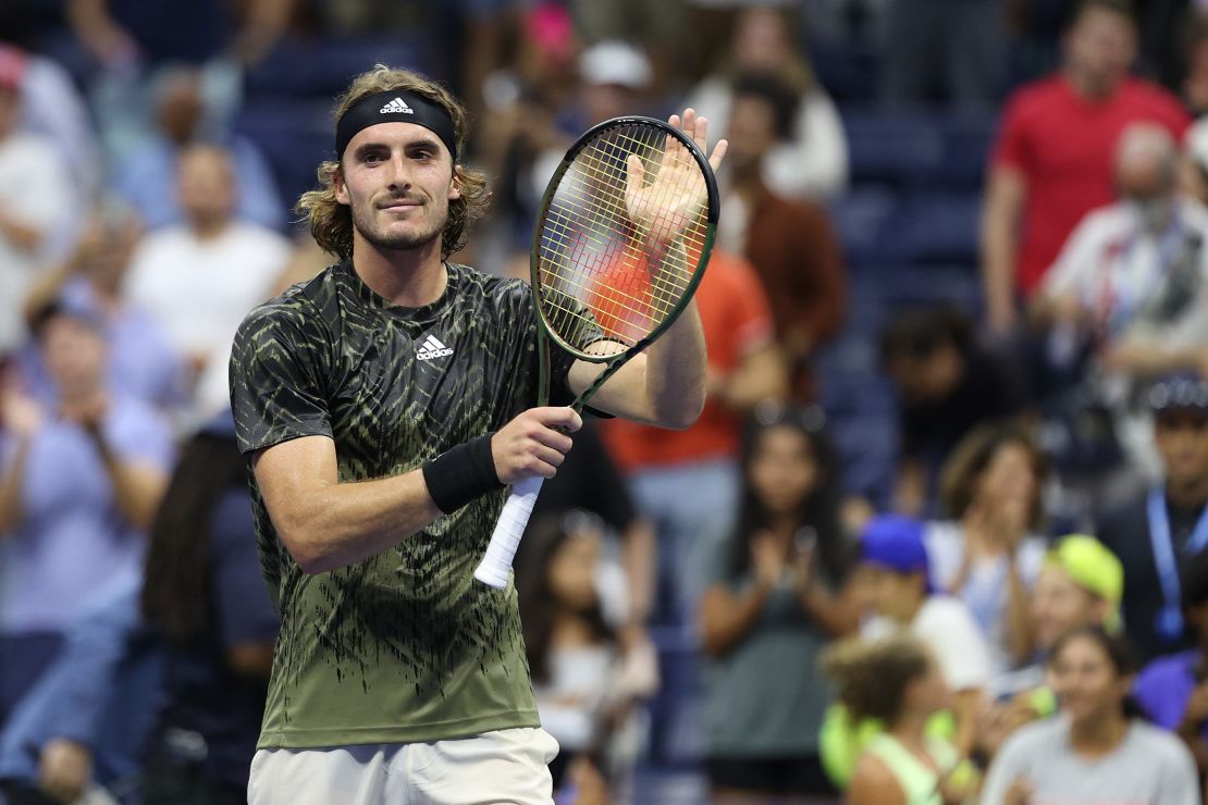 Tsitsipas eventually battled past Murray in five sets.