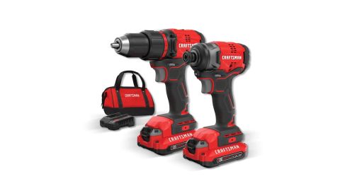 Craftsman V20 2-Tool 20-Volt Max Brushless Power Tool Combo Kit with Bag