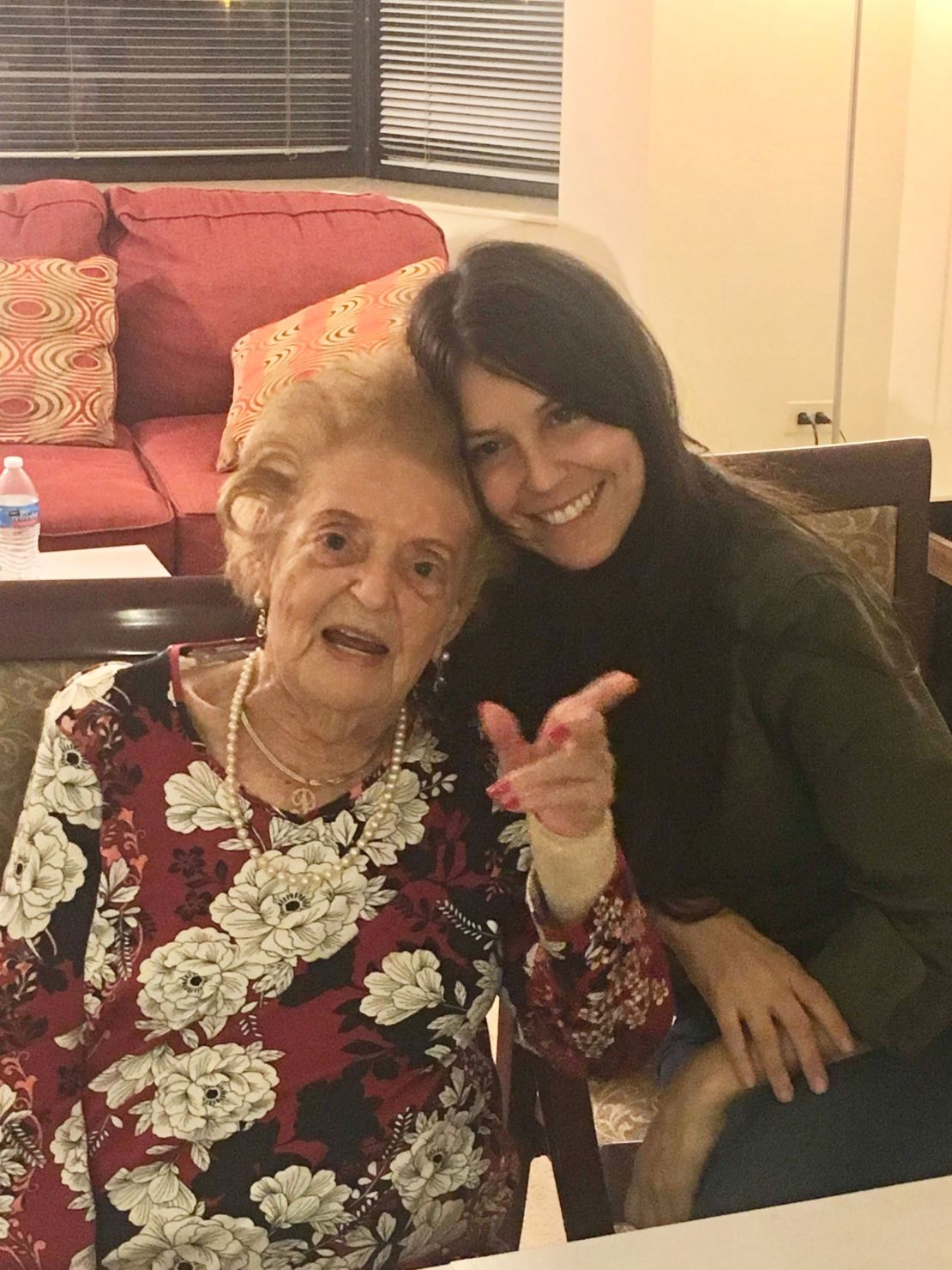 Karen Norman with her great-aunt, who was known as Fela and who died in December aged 103.