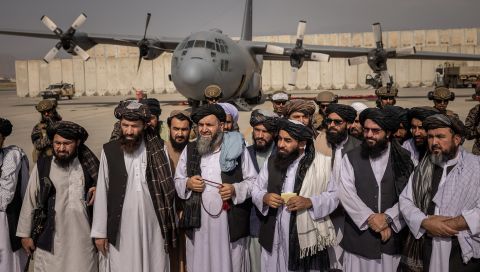 <a href="https://www.cnn.com/2021/08/31/asia/taliban-control-kabul-airport-intl/index.html" target="_blank">Taliban officials declare victory</a> over the United States from the tarmac of Kabul's international airport on August 31. It was hours after <a href="https://www.cnn.com/2021/08/30/politics/us-military-withdraws-afghanistan/index.html" target="_blank">the last American troops left Afghanistan.</a>