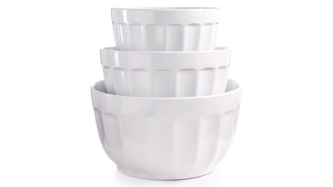 Martha Stewart Collection Set of 3 Fluted Melamine Bowls