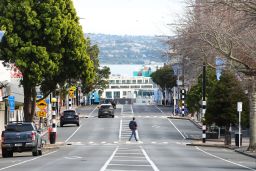 A deserted Parnell Rise as Aucklanders wake to an extended level 4 lockdown on August 24, 2021.