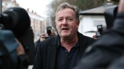 Piers Morgan speaks to reporters outside his home in Kensington, central London, the morning after it was announced by broadcaster ITV that he was leaving as a host of Good Morning Britain. Picture date: Wednesday March 10, 2021. (Photo by Jonathan Brady/PA Images via Getty Images)
