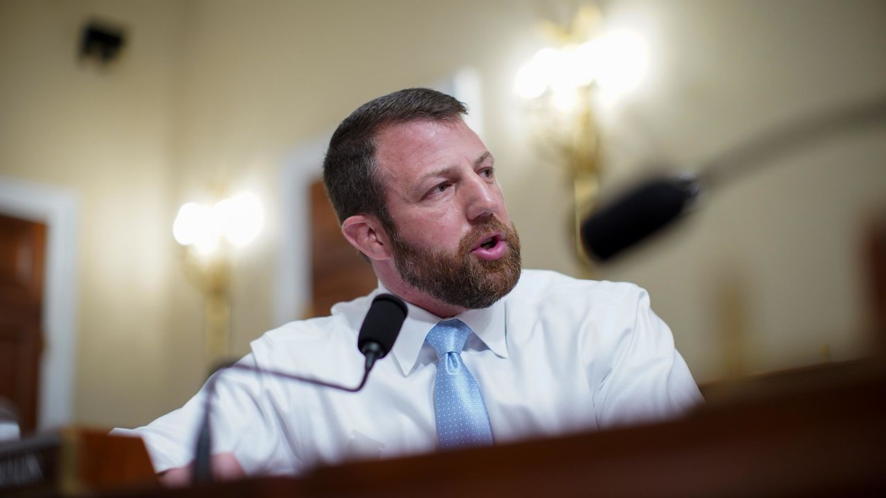 Rep. Markwayne Mullin, R-Oklahoma, speaks during a House Intelligence Committee hearing on Capitol Hill in Washington, Thursday, April 15, 2021. 