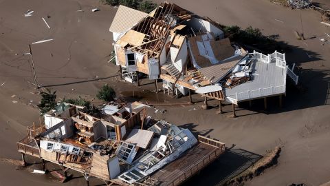 Destruction is left in the wake of Hurricane Ida on August 31 on Grand Isle.